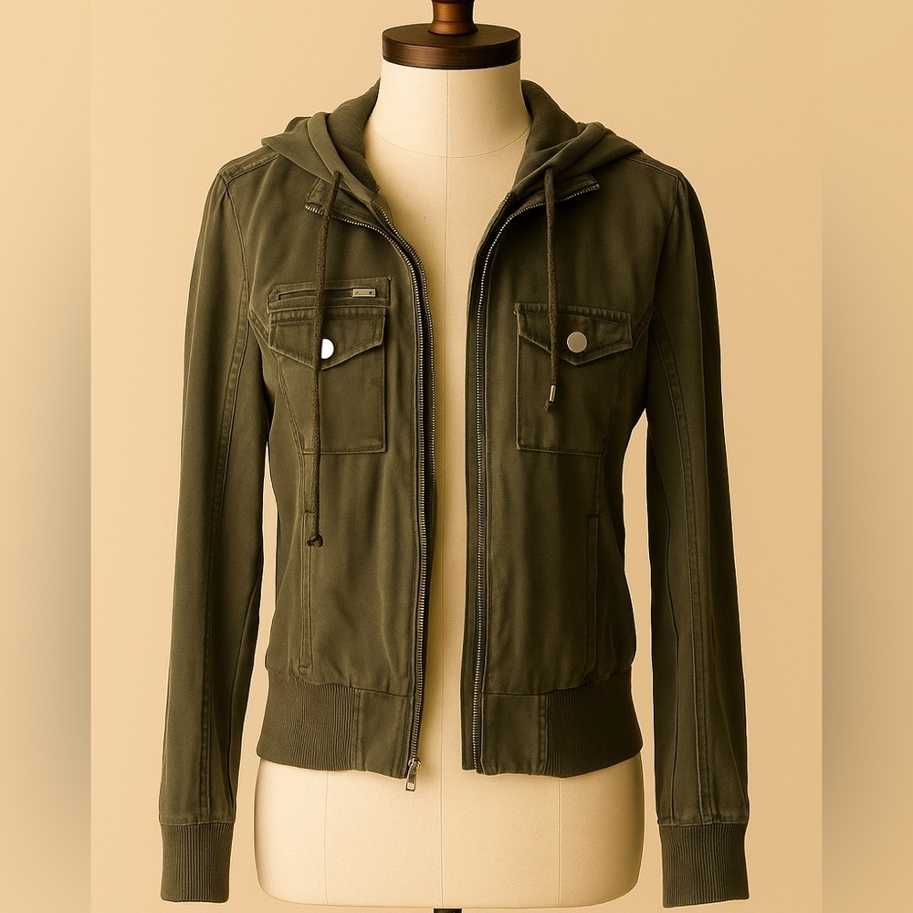 Grey Hooded Jacket